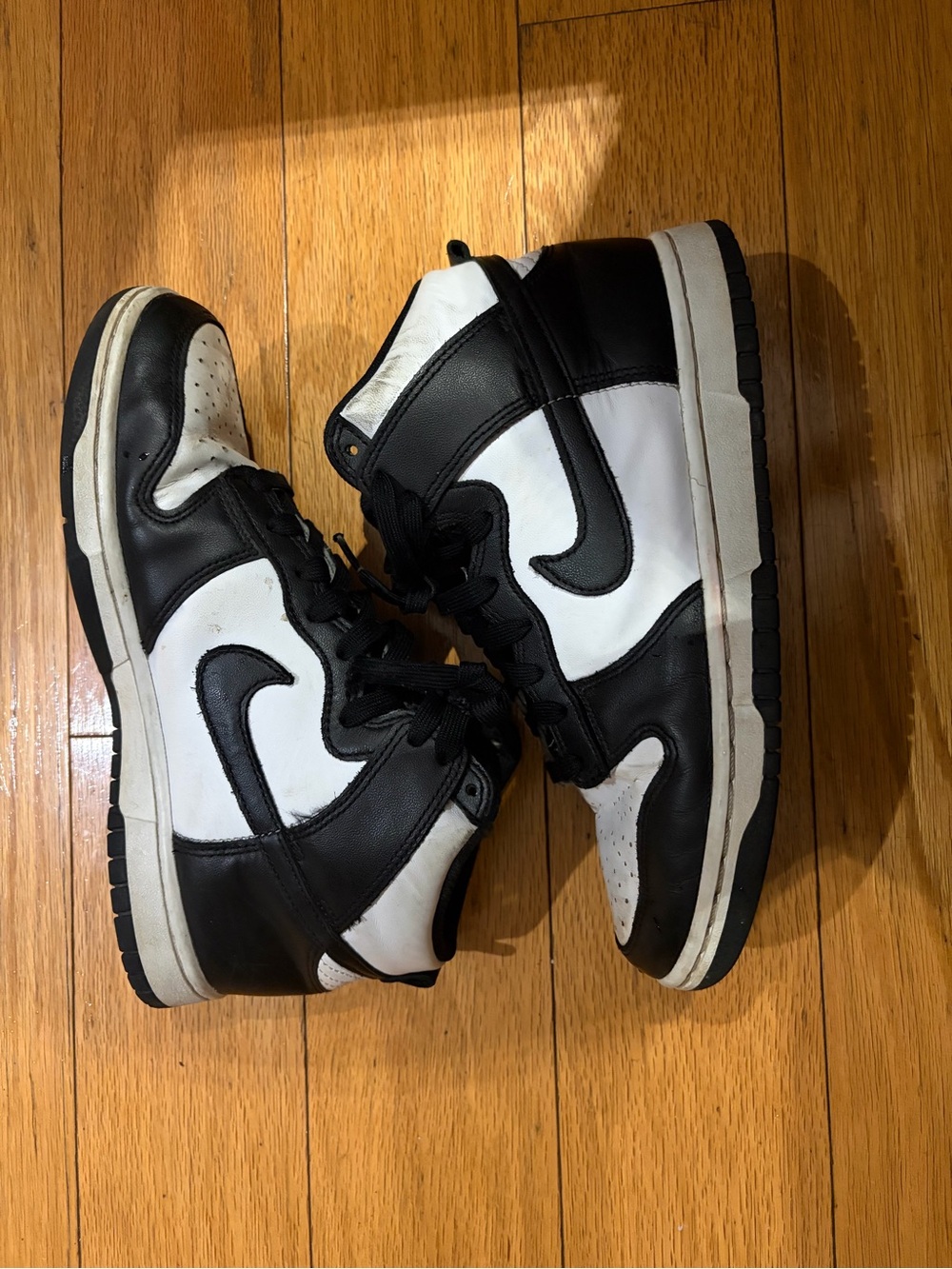 Nike Panda Dunks Black & White High-Top Sneakers - Men